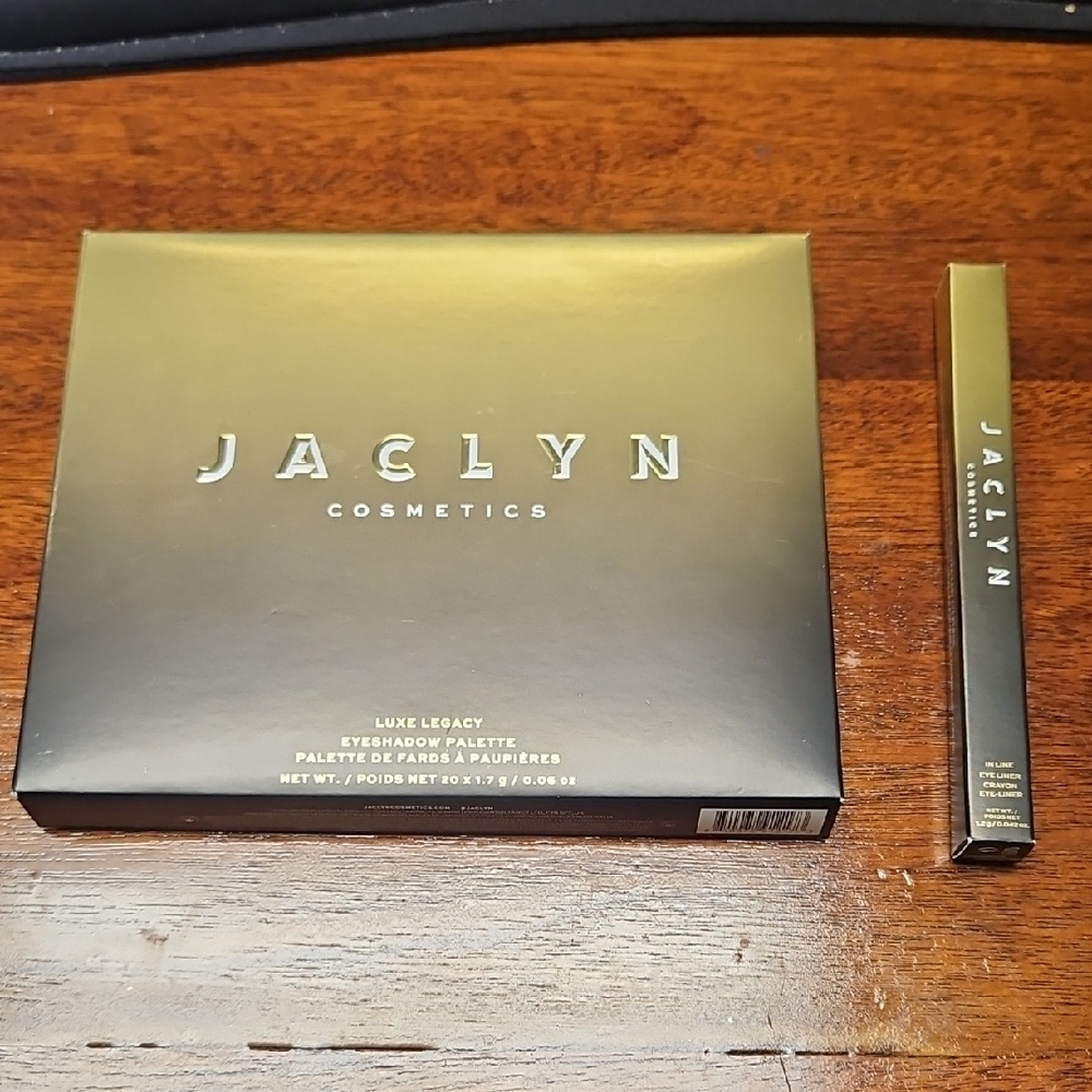 NIB Jaclyn Cosmetics Luxe Legacy Eyeshadow Palette And InLine Eyeliner